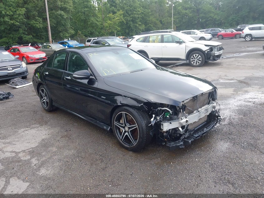 2016 Mercedes-benz C-klasse amg VIN 55SWF6EB8GU163950 IAAI salvage auction — FRONT END, Wait Title, sold $5,100 on 2026-08-15 (photo 1)