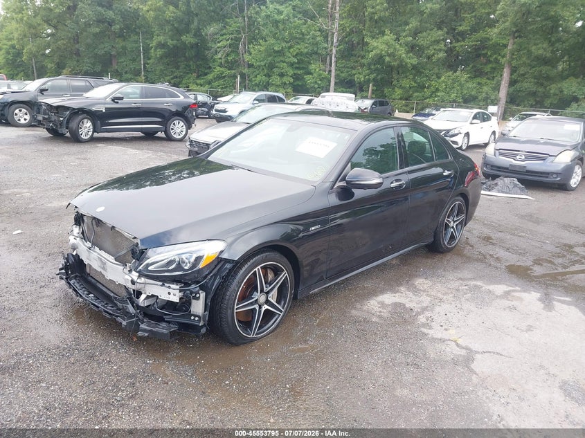 2016 Mercedes-benz C-klasse amg VIN 55SWF6EB8GU163950 IAAI salvage auction — FRONT END, Wait Title, sold $5,100 on 2026-08-15 (photo 2)