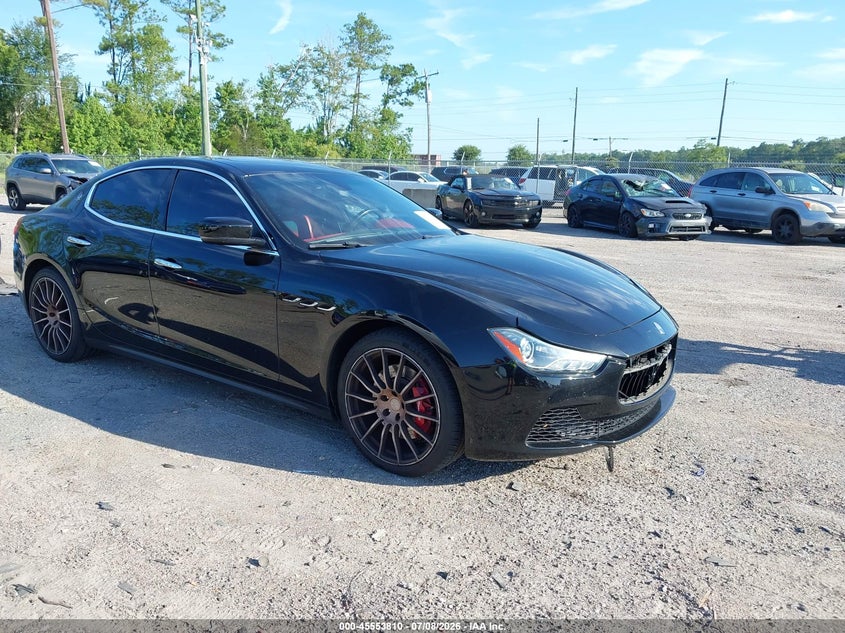 2016 Maserati Ghibli VIN ZAM57RSA7G1191749 IAAI salvage auction — FRONT END, Rebuildable (Florida), sold $5,200 on 2026-07-25 (photo 1)
