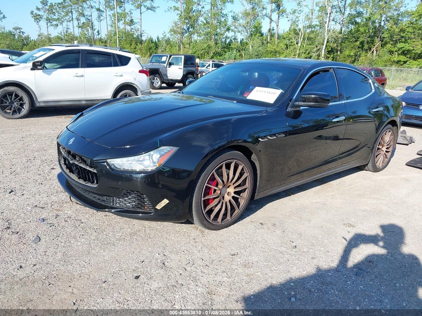 2016 Maserati Ghibli VIN ZAM57RSA7G1191749 IAAI salvage auction — FRONT END, Rebuildable (Florida), sold $5,200 on 2026-07-25 (photo 2)