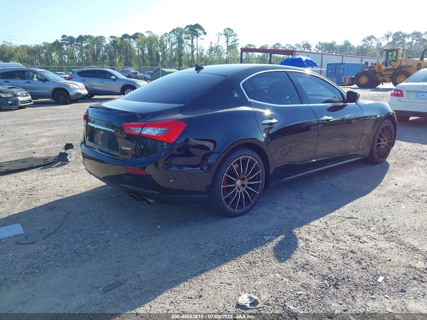 2016 Maserati Ghibli VIN ZAM57RSA7G1191749 IAAI salvage auction — FRONT END, Rebuildable (Florida), sold $5,200 on 2026-07-25 (photo 4)