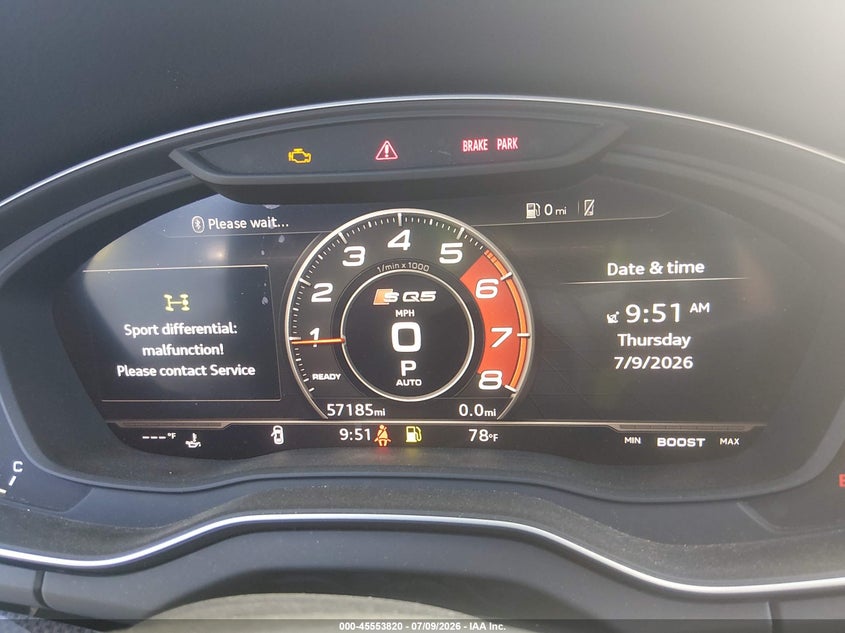 2019 Audi Sq5 VIN WA1B4AFY6K2076615 IAAI salvage auction — SIDE, Clear (Colorado), sold $2,650 on 2026-07-28 (photo 7)