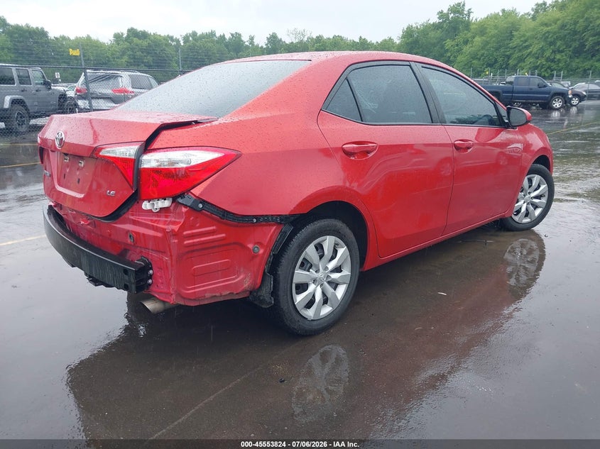 2015 Toyota Corolla VIN 5YFBURHE7FP359992 IAAI salvage auction — REAR END, Salvage Title, sold $3,475 on 2026-07-30 (photo 4)