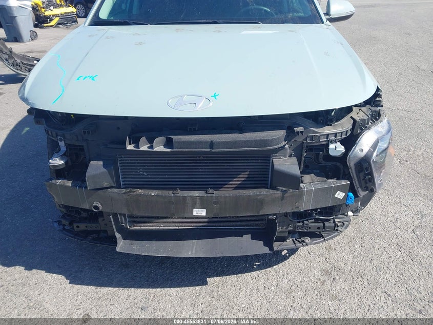 2025 Hyundai Kona VIN KM8HB3AB8SU226342 IAAI salvage auction — FRONT END, Salvage (California), sold $4,050 on 2026-07-30 (photo 6)