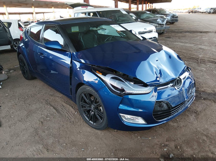 2016 Hyundai Veloster VIN KMHTC6AD6GU302688 IAAI salvage auction — FRONT END, Salvage (Arizona), sold $25 on 2026-07-28 (photo 1)