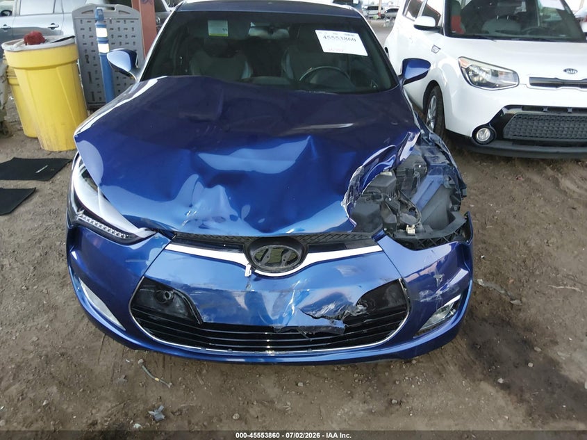 2016 Hyundai Veloster VIN KMHTC6AD6GU302688 IAAI salvage auction — FRONT END, Salvage (Arizona), sold $25 on 2026-07-28 (photo 6)