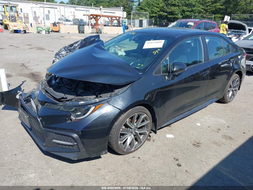 2021 Toyota Corolla VIN 5YFS4MCE8MP083846 IAAI salvage auction — FRONT & REAR, Salvage Title, sold $25 on 2026-07-28 (photo 2)