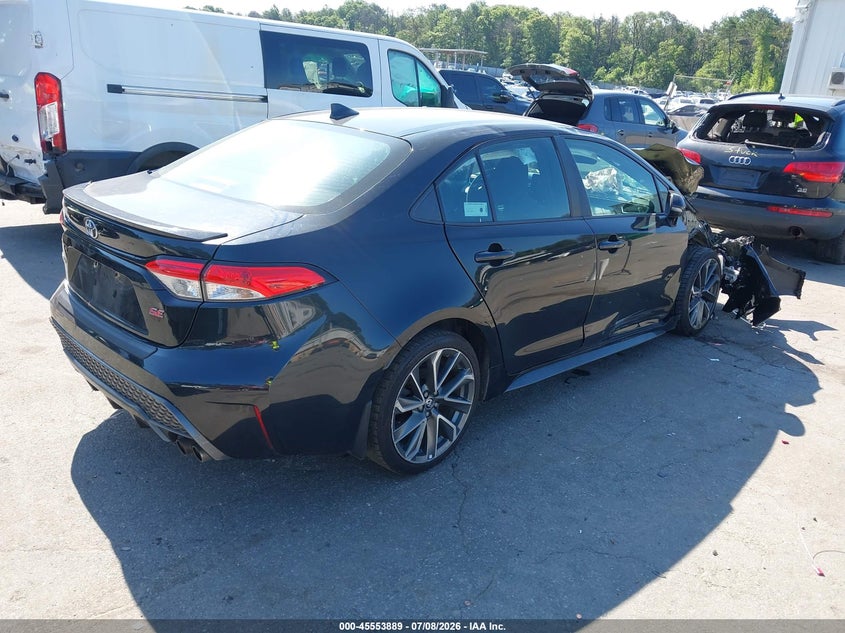 2021 Toyota Corolla VIN 5YFS4MCE8MP083846 IAAI salvage auction — FRONT & REAR, Salvage Title, sold $25 on 2026-07-28 (photo 4)