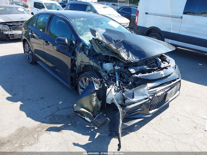 2021 Toyota Corolla VIN 5YFS4MCE8MP083846 IAAI salvage auction — FRONT & REAR, Salvage Title, sold $25 on 2026-07-28 (photo 6)