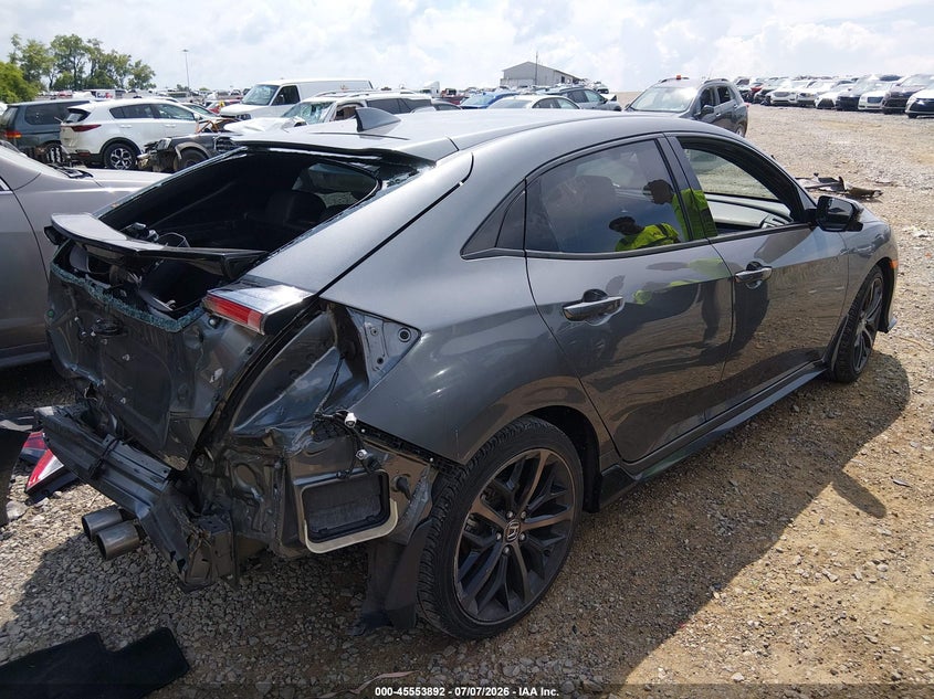 2021 Honda Civic VIN SHHFK7H9XMU210515 IAAI salvage auction — REAR END, Salvage (Tennessee), sold $6,100 on 2026-07-25 (photo 4)