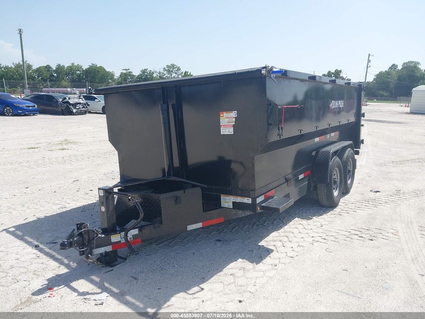 2025 Texas pride trailers Unknown VIN 7HCBD1423SB074521 IAAI salvage auction — FRONT END, Certificate Of Destruction (Florida), sold $800 on 2026-07-29 (photo 2)