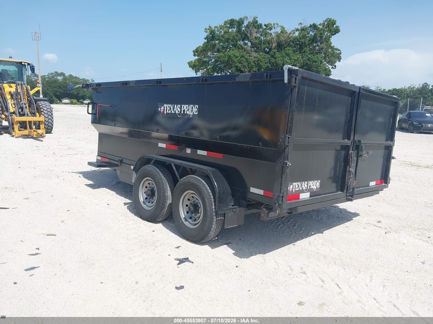 2025 Texas pride trailers Unknown VIN 7HCBD1423SB074521 IAAI salvage auction — FRONT END, Certificate Of Destruction (Florida), sold $800 on 2026-07-29 (photo 3)