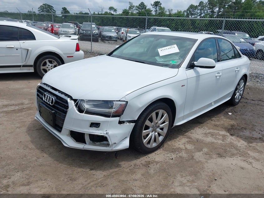 2015 Audi A4 VIN WAUBFAFL7FN006885 IAAI salvage auction — FRONT END, Salvage Title, sold $1,150 on 2026-07-25 (photo 2)