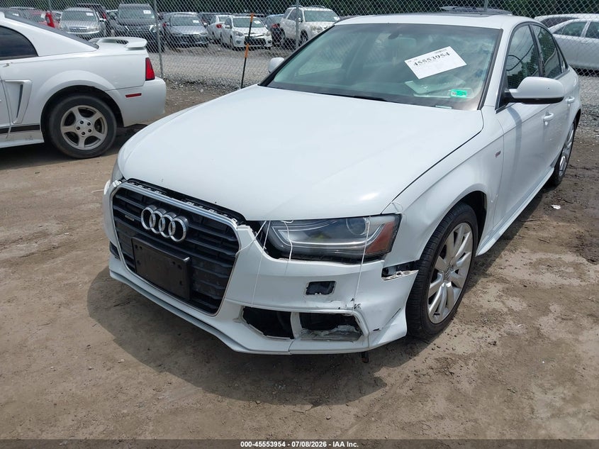 2015 Audi A4 VIN WAUBFAFL7FN006885 IAAI salvage auction — FRONT END, Salvage Title, sold $1,150 on 2026-07-25 (photo 6)