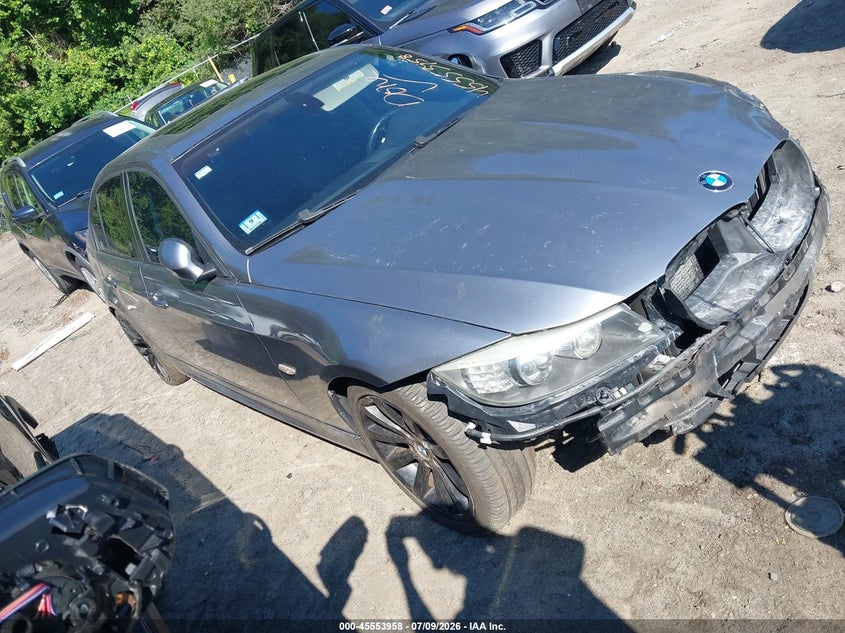 2009 BMW 3 series VIN WBAPK53599A514866 IAAI salvage auction — FRONT END, Clear (Massachusetts), sold $200 on 2026-08-04 (photo 1)