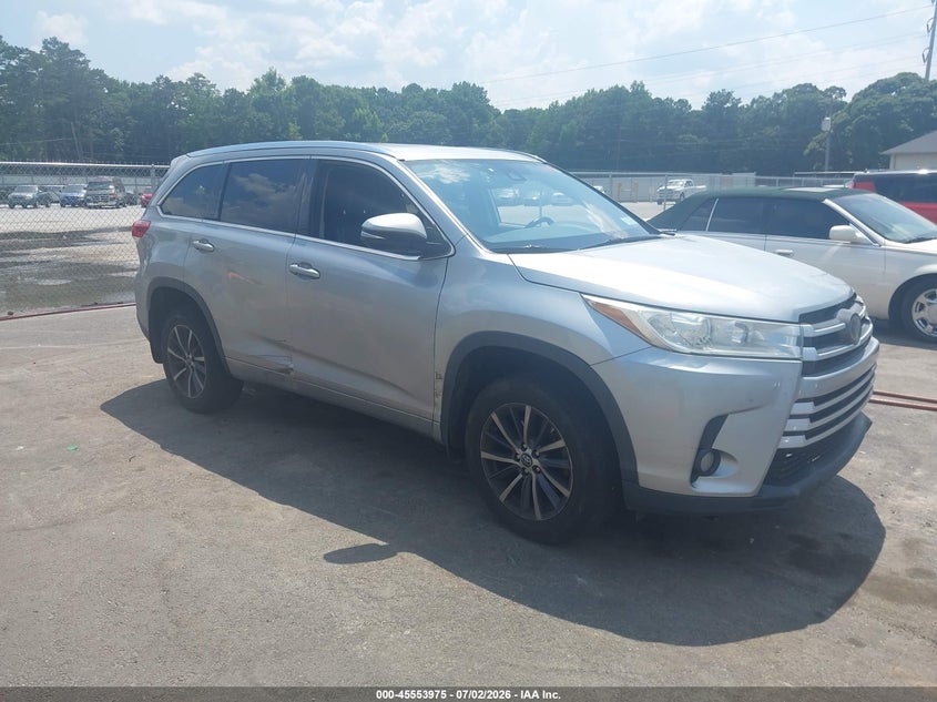 2018 Toyota Highlander VIN 5TDJGRFH6JS045105 IAAI salvage auction — NORMAL WEAR, Clear (New York), sold $3,150 on 2026-07-15 (photo 1)