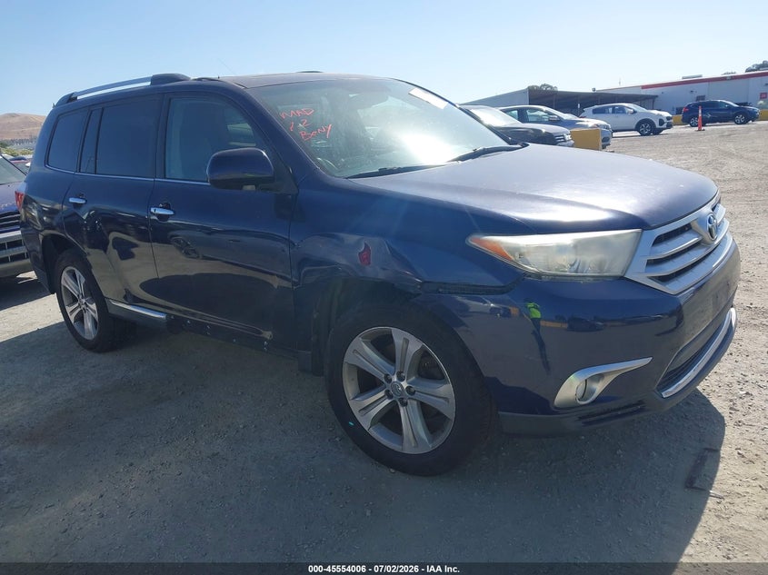 2012 Toyota Highlander VIN 5TDDK3EH0CS130633 IAAI salvage auction — NORMAL WEAR, Clear - Dealer Only (California), sold $3,000 on 2026-07-09 (photo 1)