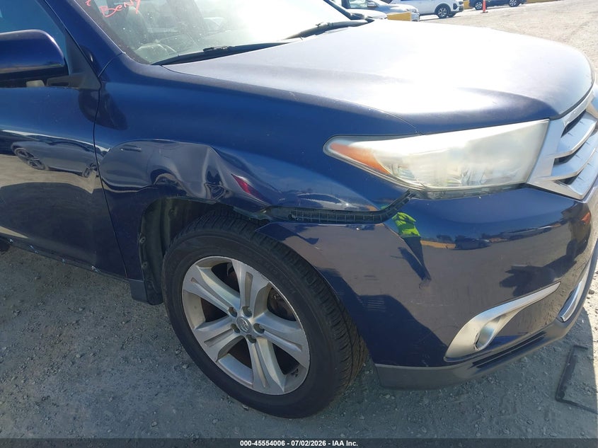 2012 Toyota Highlander VIN 5TDDK3EH0CS130633 IAAI salvage auction — NORMAL WEAR, Clear - Dealer Only (California), sold $3,000 on 2026-07-09 (photo 6)