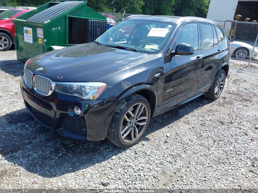 2016 BMW X3 VIN 5UXWX7C59G0S16928 IAAI salvage auction — RIGHT SIDE, Mv-907A (New York), sold $1,050 on 2026-07-28 (photo 2)
