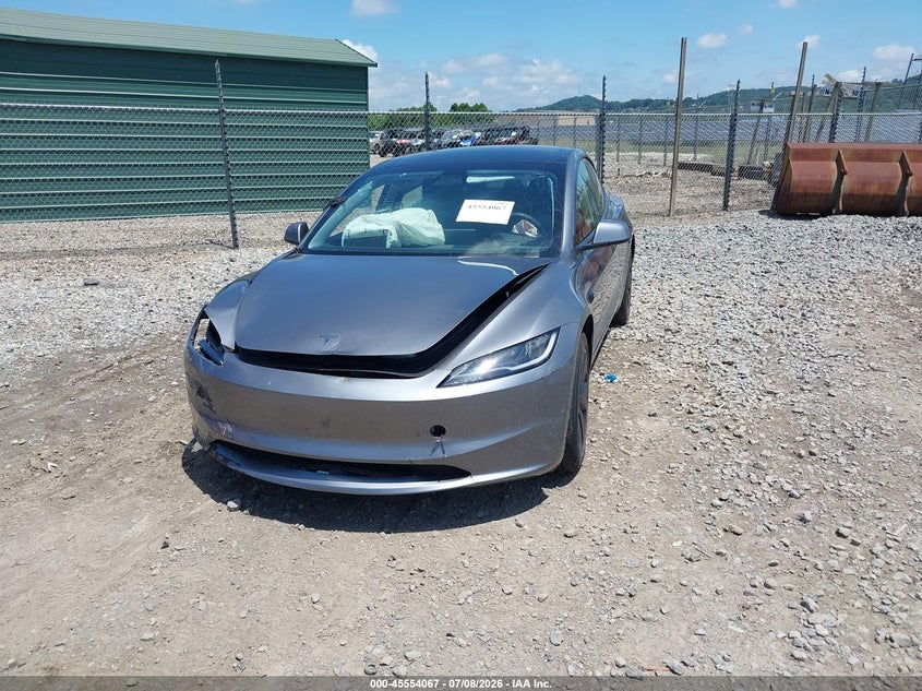 2025 Tesla Model 3 VIN 5YJ3E1EB1SF894870 IAAI salvage auction — RIGHT REAR, Wait Title, sold $11,250 on 2026-09-05 (photo 2)