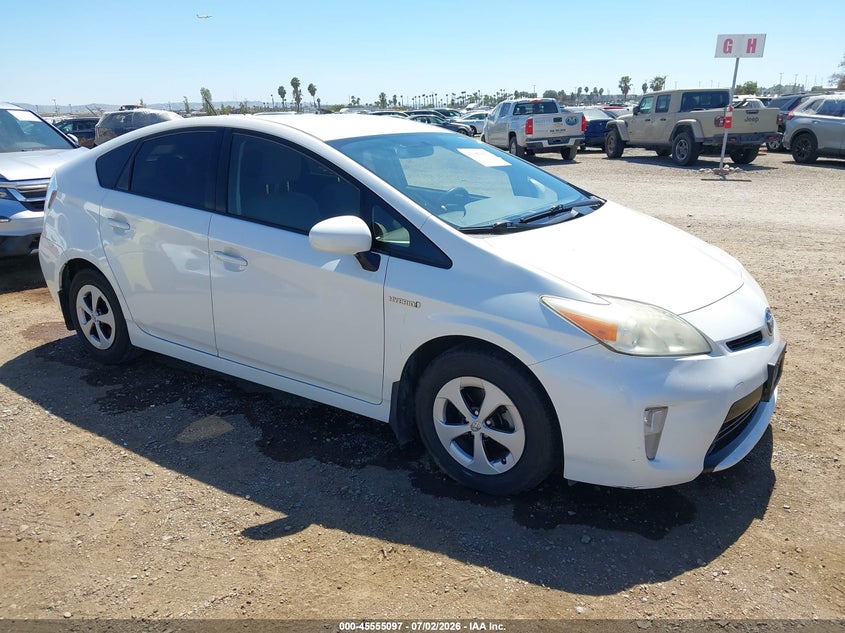 2013 Toyota Prius VIN JTDKN3DU1D5688298 IAAI salvage auction — NORMAL WEAR, Clear - Dealer Only (California), sold $3,550 on 2026-07-29 (photo 1)