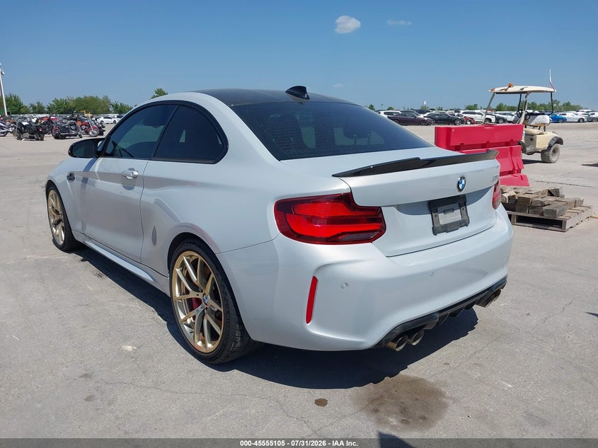 2020 BMW M2 VIN WBS1J3C03L7H33360 IAAI salvage auction — WATER/FLOOD, Salvage Title, sold $41,500 on 2026-09-30 (photo 3)