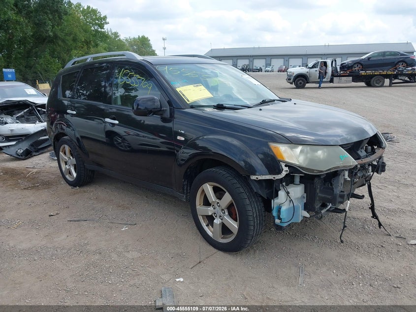 2008 Mitsubishi Outlander VIN JA4MT41X08Z011531 IAAI salvage auction — FRONT END, Clear (Indiana), sold $450 on 2026-08-20 (photo 1)