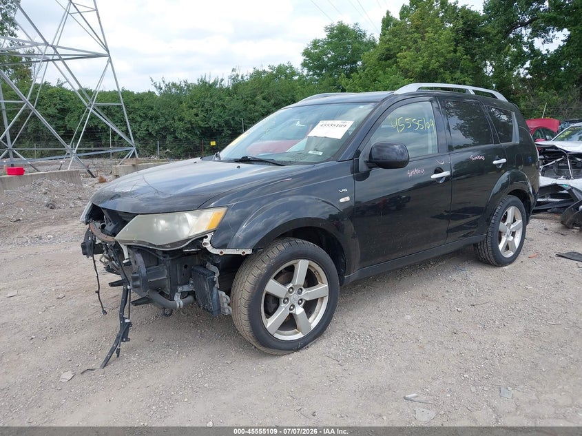2008 Mitsubishi Outlander VIN JA4MT41X08Z011531 IAAI salvage auction — FRONT END, Clear (Indiana), sold $450 on 2026-08-20 (photo 2)