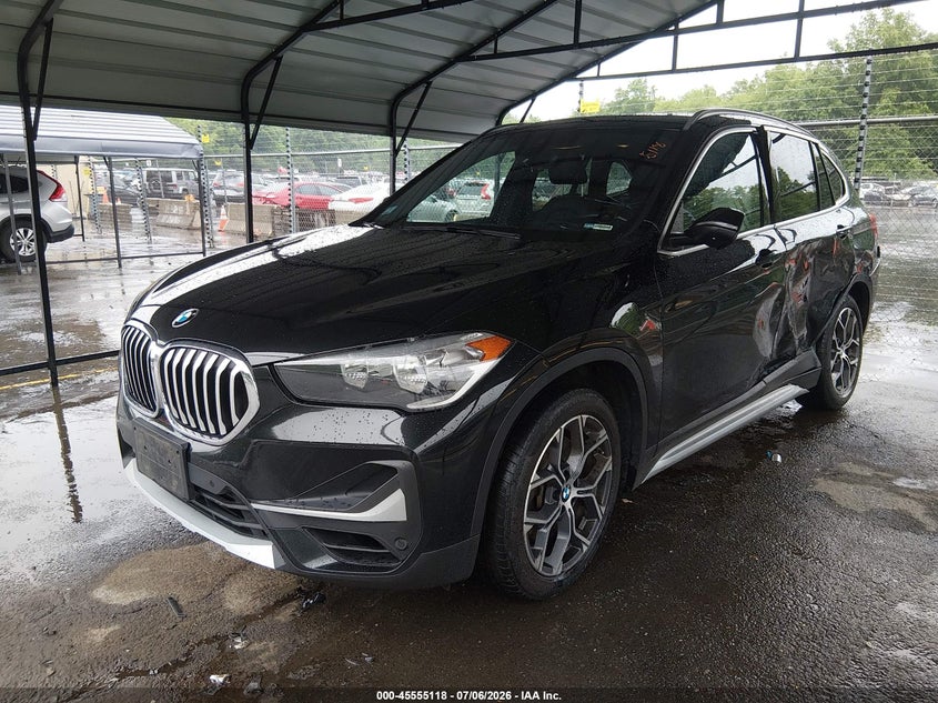2021 BMW X1 VIN WBXJG9C07M5T62600 IAAI salvage auction — LEFT SIDE, Salvage Title, sold $4,600 on 2026-08-22 (photo 2)