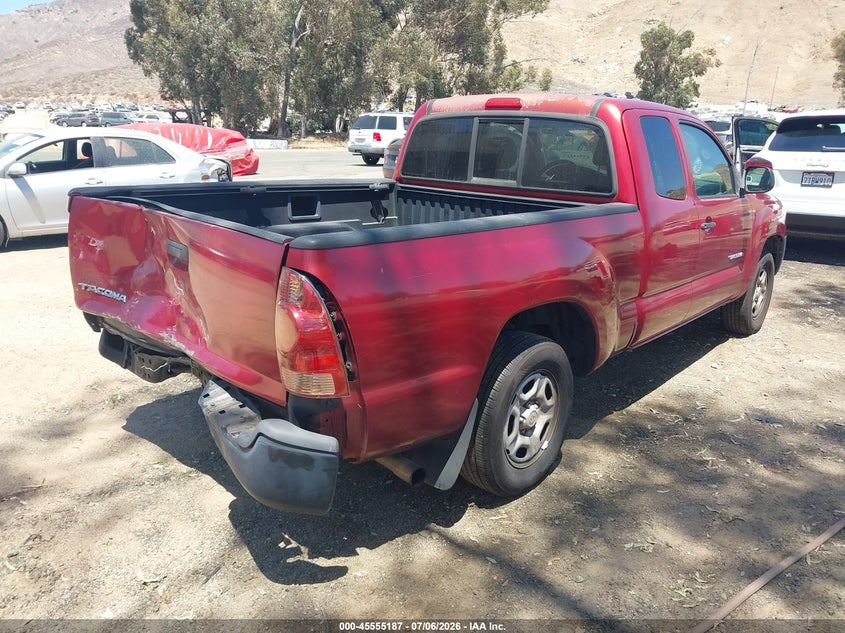 2007 Toyota Tacoma VIN 5TETX22NX7Z453825 IAAI salvage auction — REAR END, Salvage (California), sold $3,625 on 2026-07-28 (photo 4)