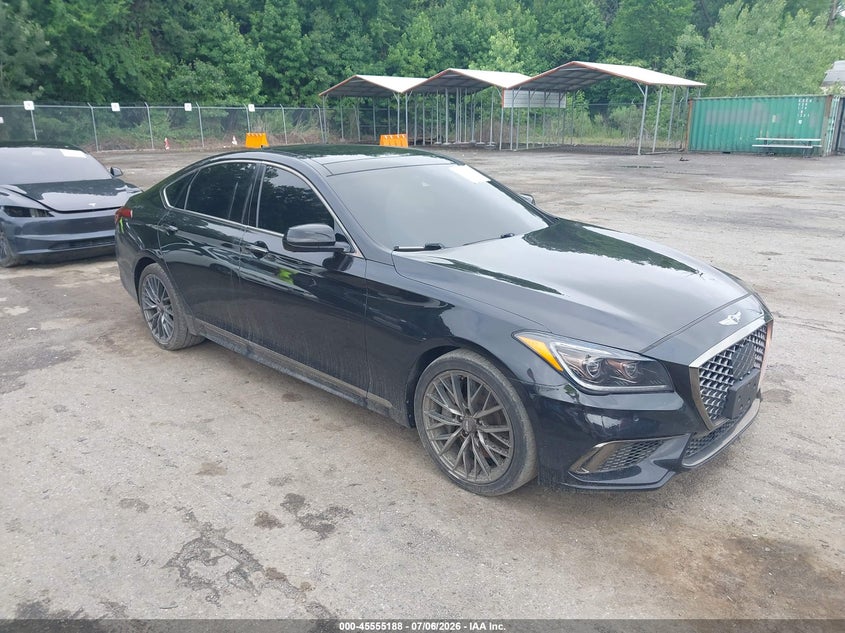 2018 Genesis G80 VIN KMHGN4JB4JU244277 IAAI salvage auction — NORMAL WEAR, Clear (Maryland), sold $3,600 on 2026-07-28 (photo 1)