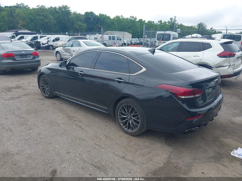 2018 Genesis G80 VIN KMHGN4JB4JU244277 IAAI salvage auction — NORMAL WEAR, Clear (Maryland), sold $3,600 on 2026-07-28 (photo 3)