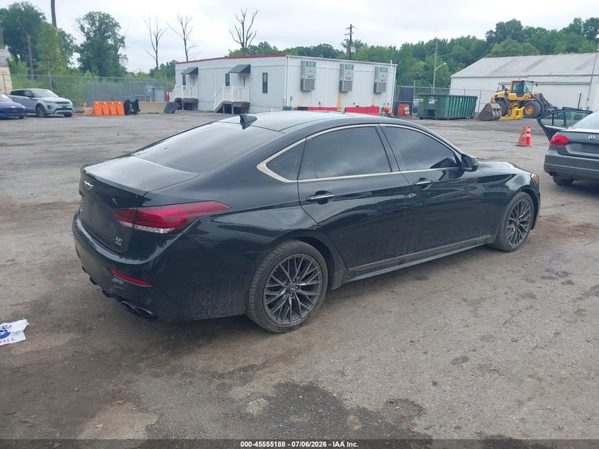 2018 Genesis G80 VIN KMHGN4JB4JU244277 IAAI salvage auction — NORMAL WEAR, Clear (Maryland), sold $3,600 on 2026-07-28 (photo 4)