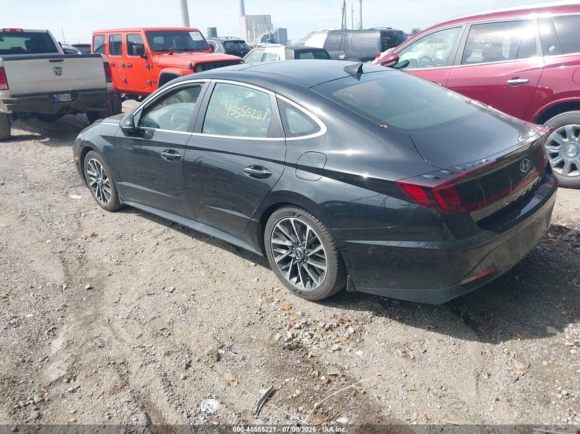 2022 Hyundai Sonata VIN KMHL34J20NA197292 IAAI salvage auction — Burn Interior, Salvage (Indiana), sold $3,150 on 2026-07-25 (photo 3)