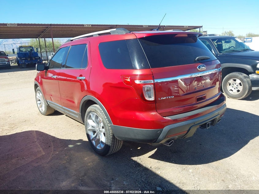 2014 Ford Explorer VIN 1FM5K7F82EGC13077 IAAI salvage auction — SIDE, Clear (Arizona), sold $950 on 2026-07-09 (photo 3)