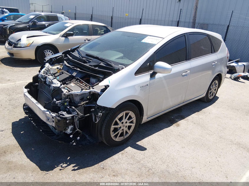 2017 Toyota Prius v VIN JTDZN3EU9HJ066204 IAAI salvage auction — FRONT END, Salvage (California), sold $3,700 on 2026-07-27 (photo 2)
