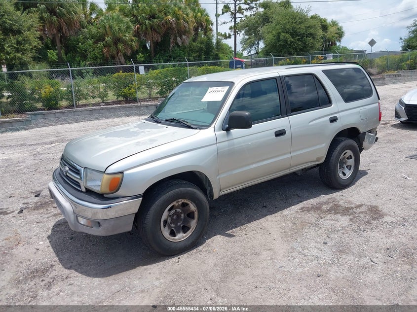 1999 Toyota 4runner VIN JT3GM84R9X0045107 IAAI salvage auction — REAR END, Rebuildable (Florida), sold $950 on 2026-07-30 (photo 2)