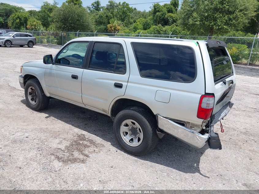 1999 Toyota 4runner VIN JT3GM84R9X0045107 IAAI salvage auction — REAR END, Rebuildable (Florida), sold $950 on 2026-07-30 (photo 3)