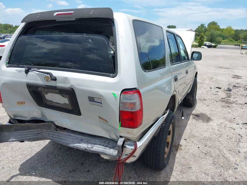 1999 Toyota 4runner VIN JT3GM84R9X0045107 IAAI salvage auction — REAR END, Rebuildable (Florida), sold $950 on 2026-07-30 (photo 6)