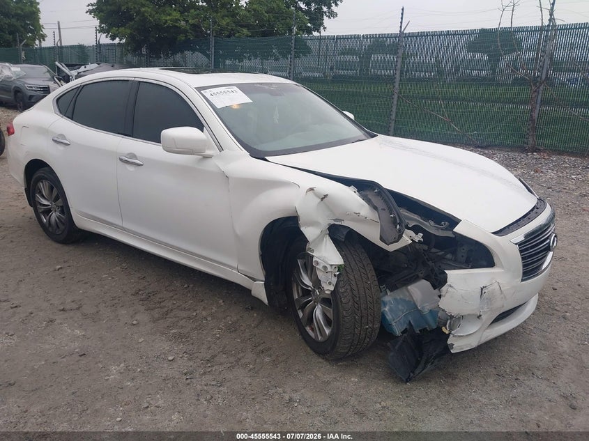 2012 Infiniti M VIN JN1BY1AR3CM396154 IAAI salvage auction — RIGHT FRONT, Salvage (Pennsylvania), sold $775 on 2026-07-31 (photo 1)