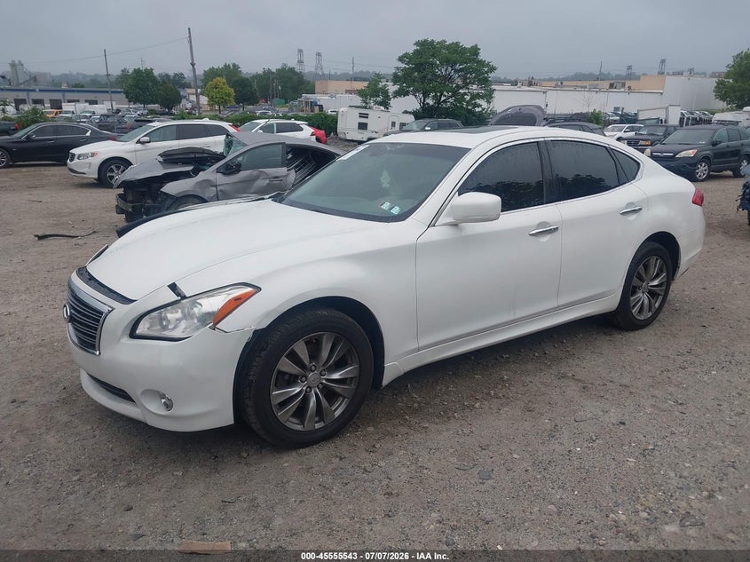 2012 Infiniti M VIN JN1BY1AR3CM396154 IAAI salvage auction — RIGHT FRONT, Salvage (Pennsylvania), sold $775 on 2026-07-31 (photo 2)