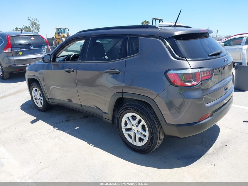 2017 Jeep Compass VIN 3C4NJCAB0HT668559 IAAI salvage auction — FRONT END, Salvage (California), sold $825 on 2026-08-01 (photo 3)