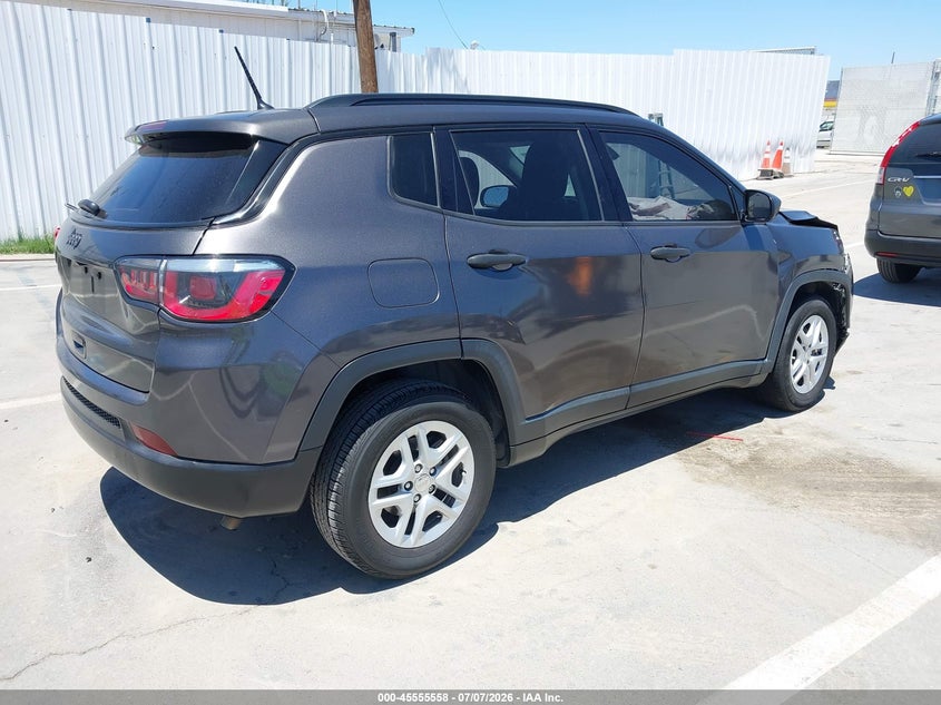 2017 Jeep Compass VIN 3C4NJCAB0HT668559 IAAI salvage auction — FRONT END, Salvage (California), sold $825 on 2026-08-01 (photo 4)