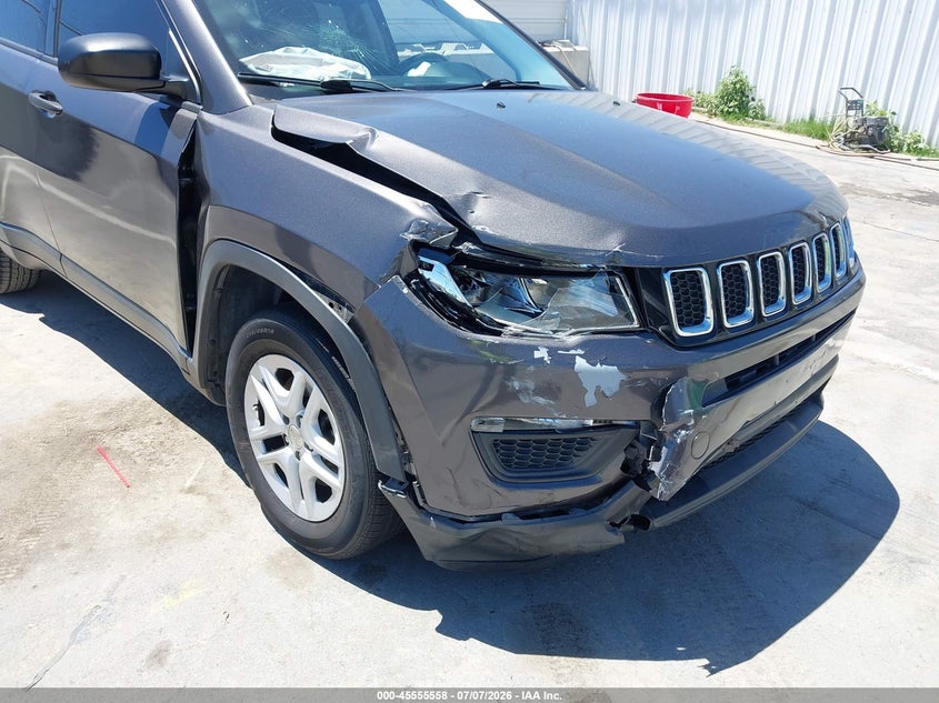 2017 Jeep Compass VIN 3C4NJCAB0HT668559 IAAI salvage auction — FRONT END, Salvage (California), sold $825 on 2026-08-01 (photo 6)