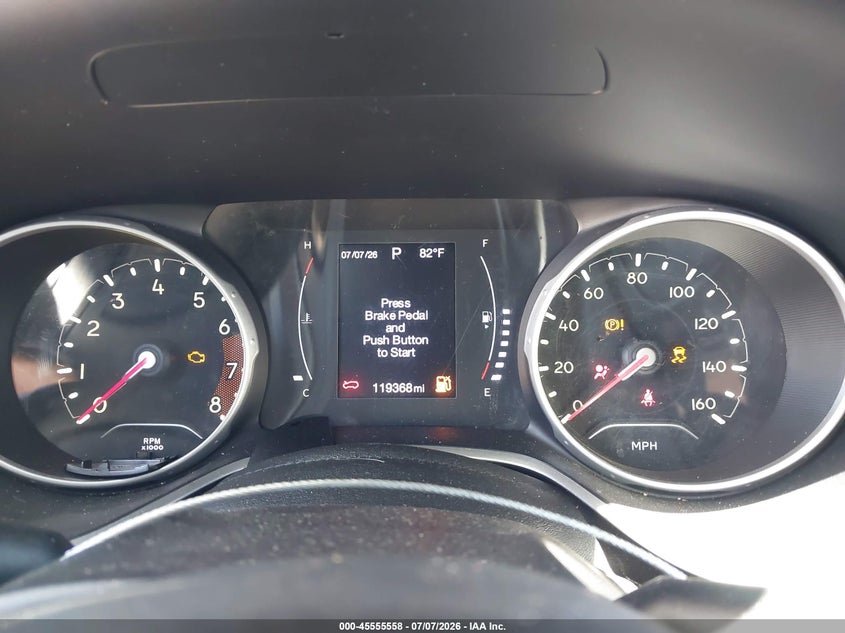 2017 Jeep Compass VIN 3C4NJCAB0HT668559 IAAI salvage auction — FRONT END, Salvage (California), sold $825 on 2026-08-01 (photo 7)