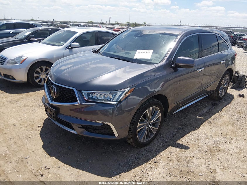 2017 Acura Mdx VIN 5FRYD3H5XHB014041 IAAI salvage auction — REAR END, Salvage Title, sold $3,500 on 2026-07-18 (photo 2)