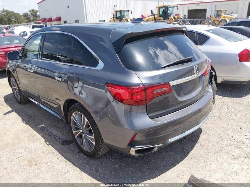 2017 Acura Mdx VIN 5FRYD3H5XHB014041 IAAI salvage auction — REAR END, Salvage Title, sold $3,500 on 2026-07-18 (photo 3)