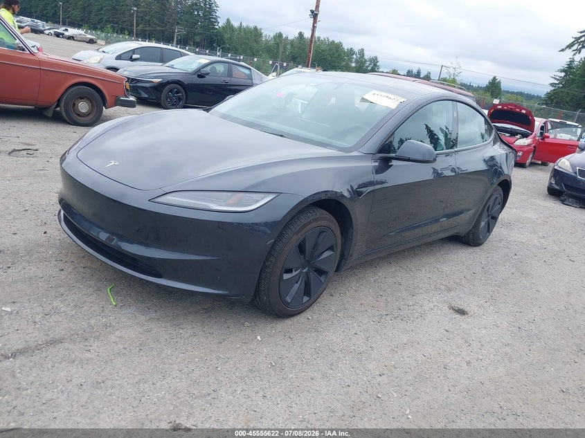 2025 Tesla Model 3 VIN 5YJ3E1EA4SF887211 IAAI salvage auction — REAR END, Bill Of Sale (Washington), sold $14,300 on 2026-07-23 (photo 2)
