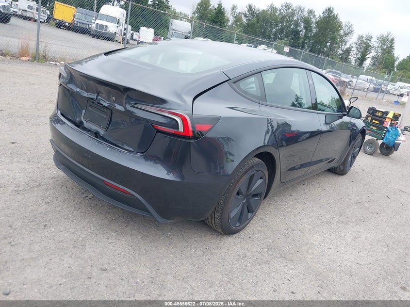 2025 Tesla Model 3 VIN 5YJ3E1EA4SF887211 IAAI salvage auction — REAR END, Bill Of Sale (Washington), sold $14,300 on 2026-07-23 (photo 4)
