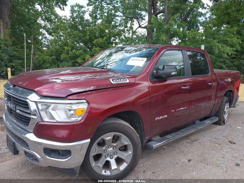 2019 Ram 1500 VIN 1C6SRFFT5KN606958 IAAI salvage auction — FRONT & REAR, Salvage (Indiana), sold $14,550 on 2026-09-02 (photo 6)